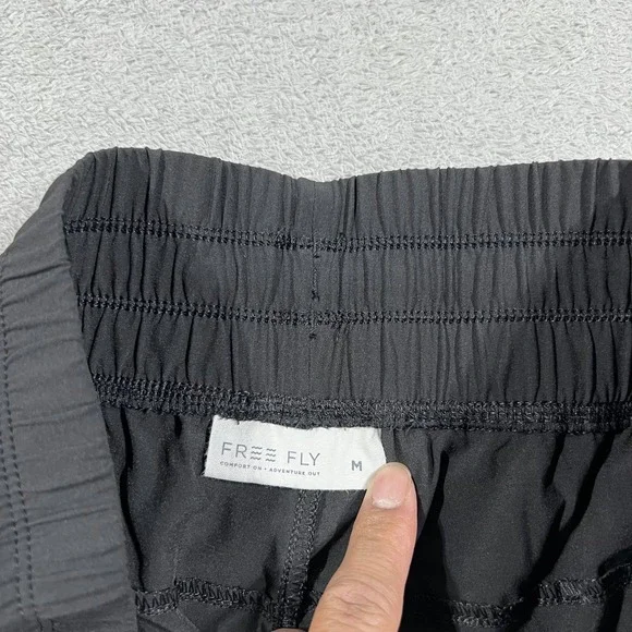 Free Fly Jogger Pants Womens Medium Black Pull On Lightweight Athletic Tapered - Picture 6 of 12